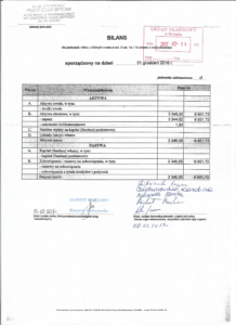 Sprawozdanie Finansowe za 2016r